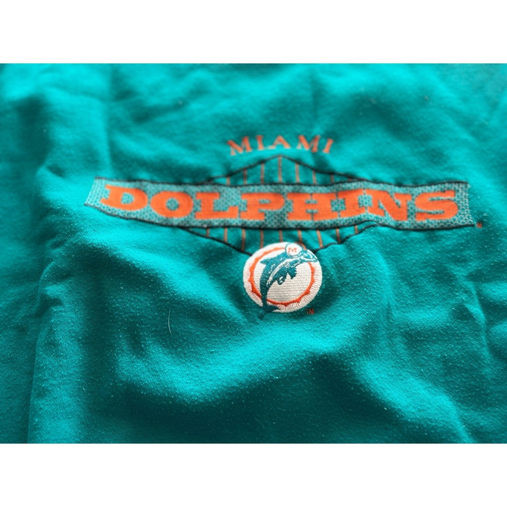 Vintage Miami Dolphins NFL Starter Crewneck Sweatshirt XXL Teal Orange - Picture 3 of 8